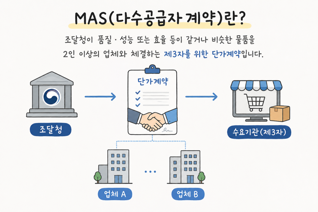 다수공급자계약을 설명하는 인포그래픽