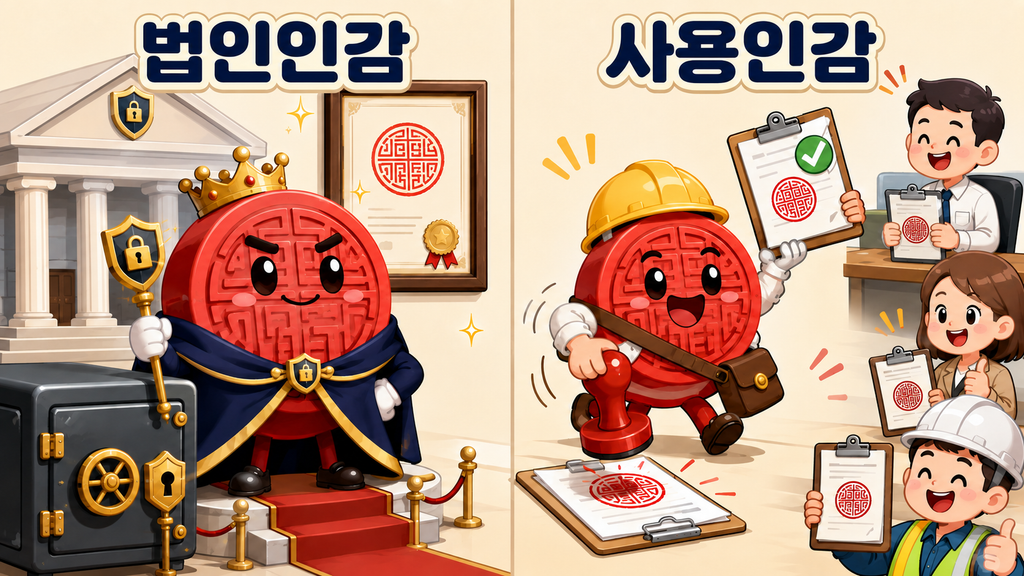 법인인감 vs 사용인감, 핵심 차이점