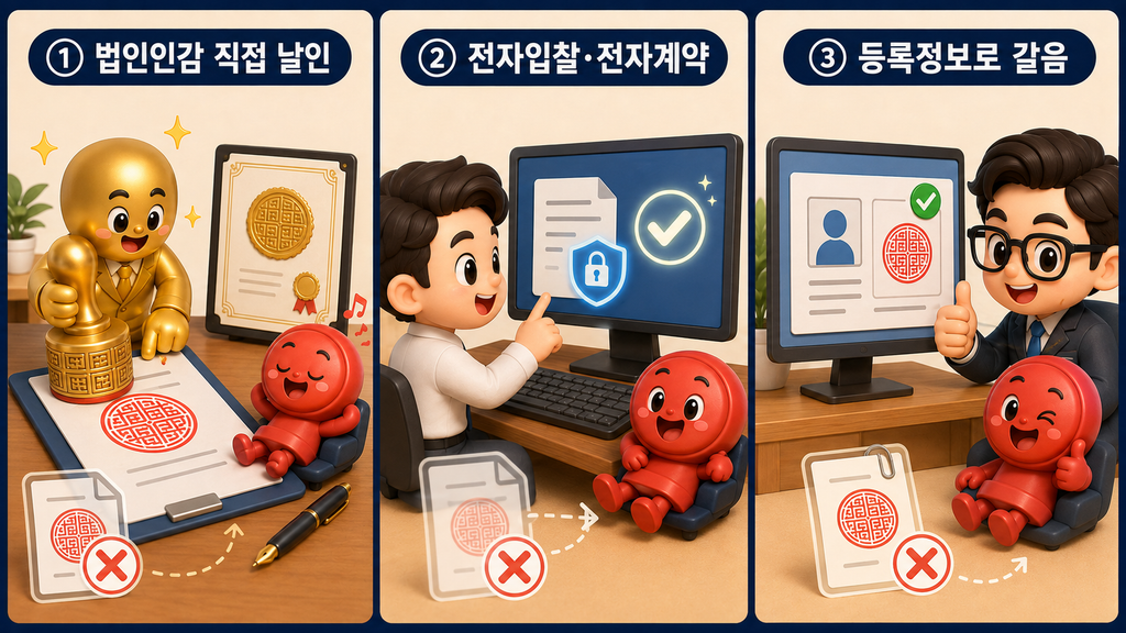 사용인감계를 제출하지 않거나 생략되는 경우