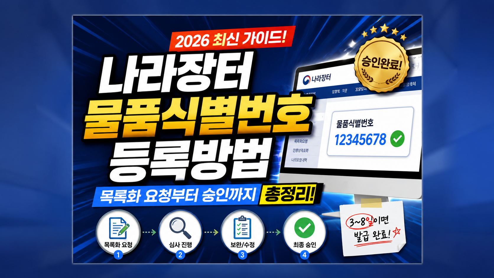 나라장터 물품식별번호 등록방법｜목록화 요청부터 승인까지 총정리