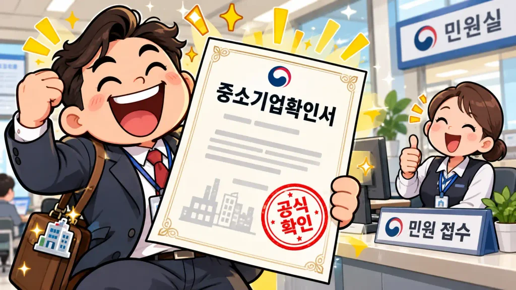 중소기업확인서는 기업이 「중소기업기본법」에 따른 중소기업 요건을 충족한다는 사실을 증명하는 서류