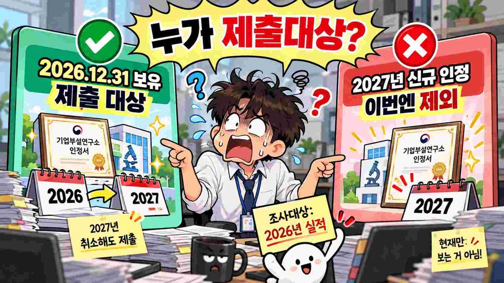 연구개발활동조사 제출대상
