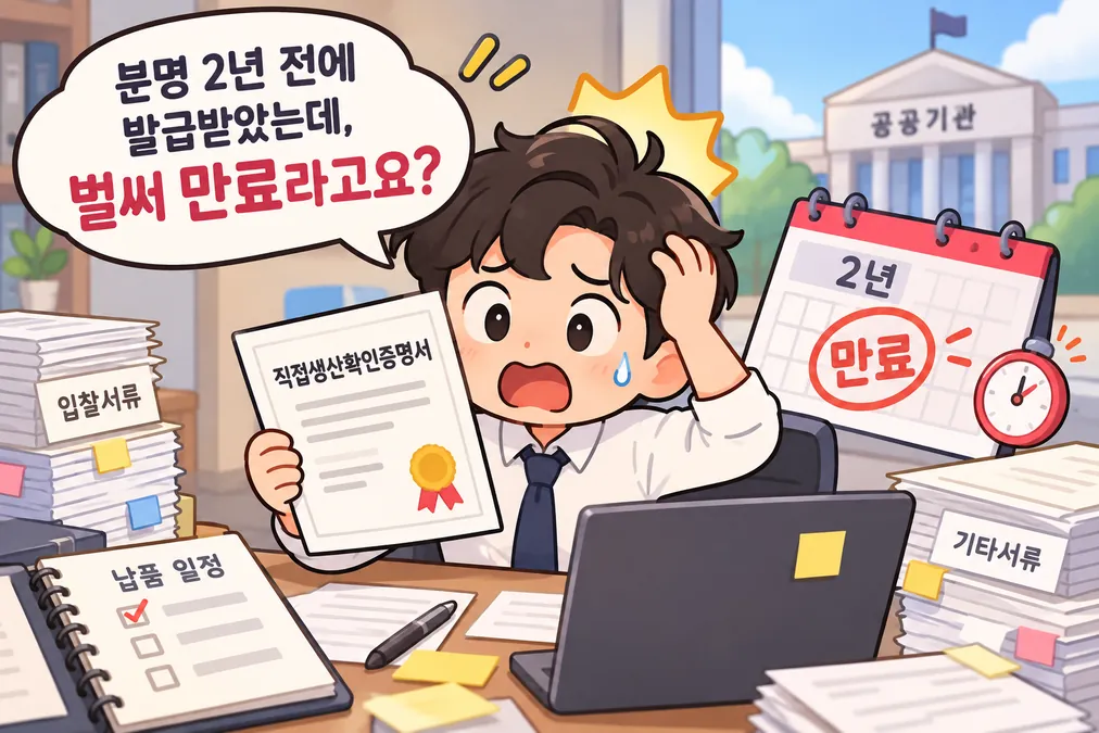 "분명 2년 전에 발급받았는데, 벌써 만료라고요?"