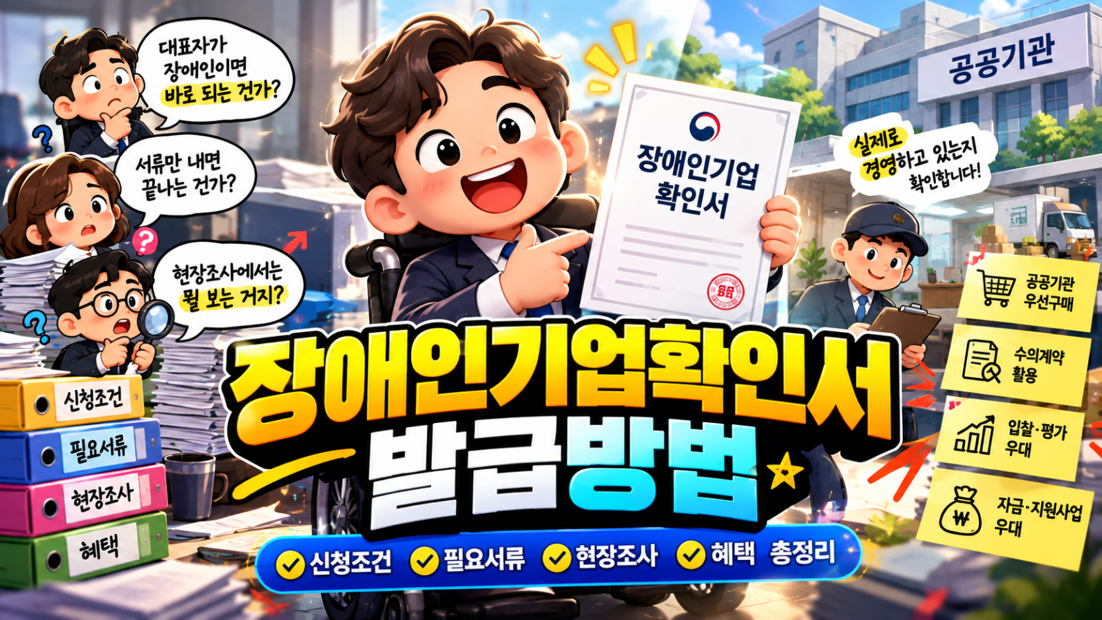 장애인기업확인서 발급방법